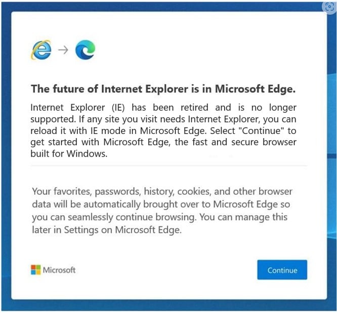  Internet Explorer Windows 10 RIP