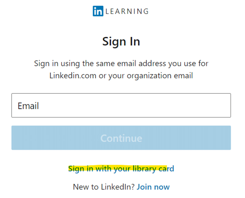 Login Linkedin learning premium