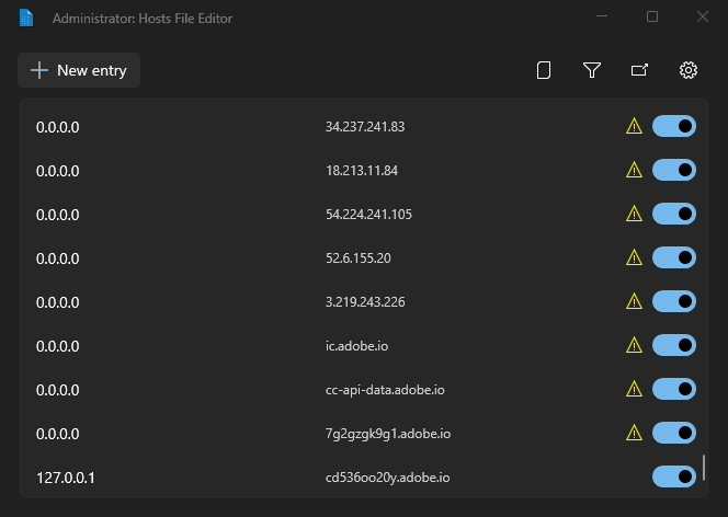 manual block host adobe