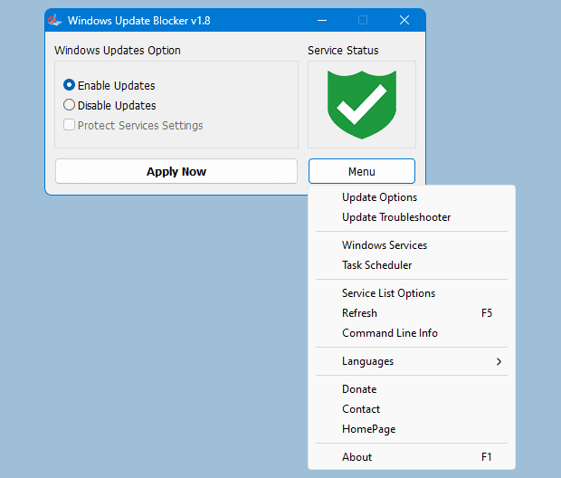 windows update blocker main
